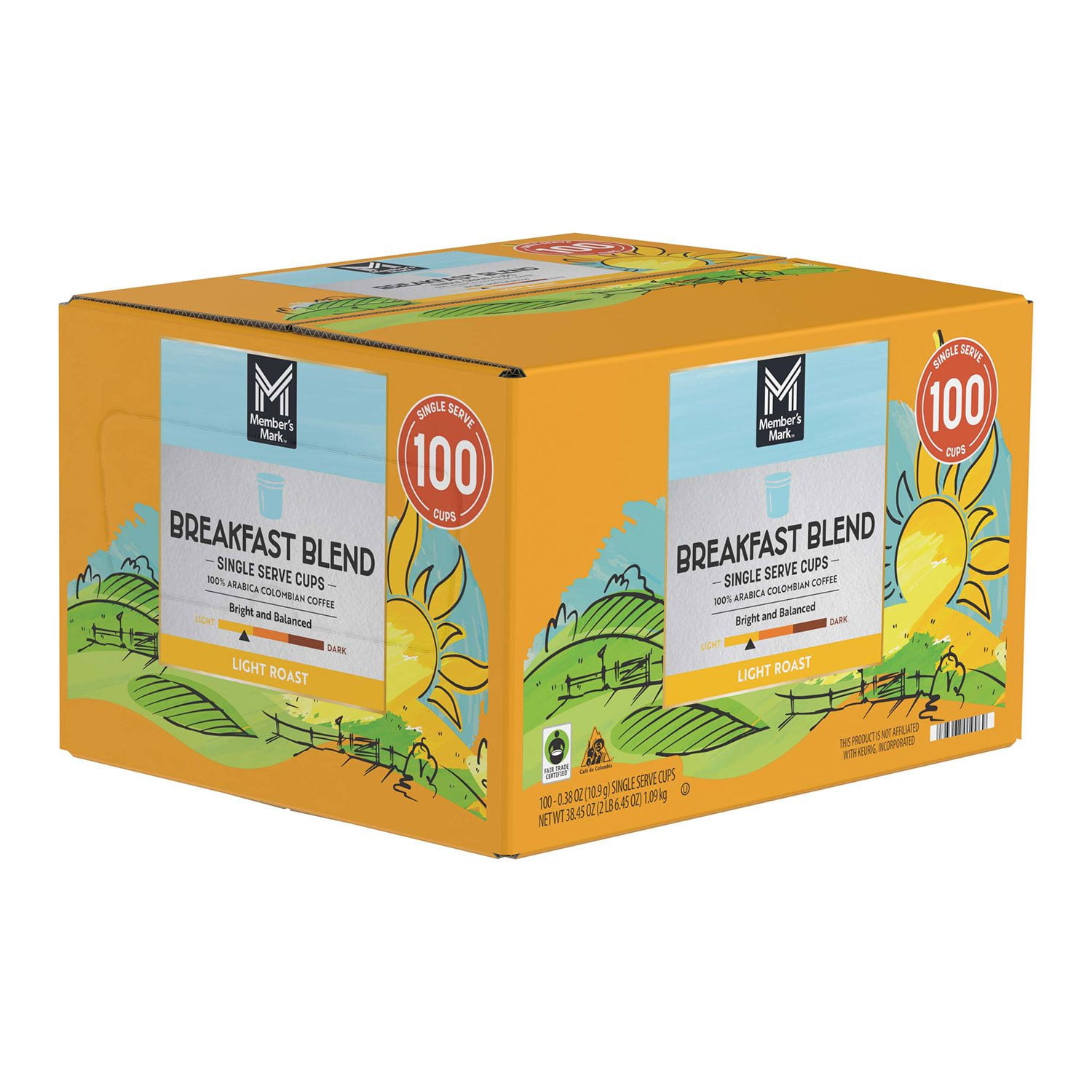 Member's Mark Breakfast Blend Light Roast Coffee Pods, 100 ct. - Image 2