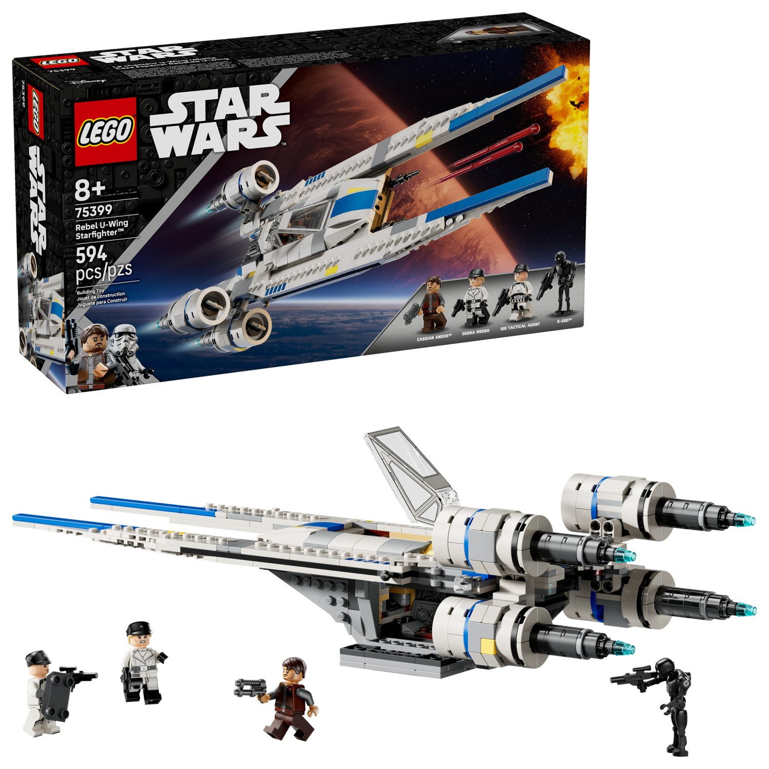LEGO Star Wars Rebel U-Wing Starfighter Building Set, 594 pc.