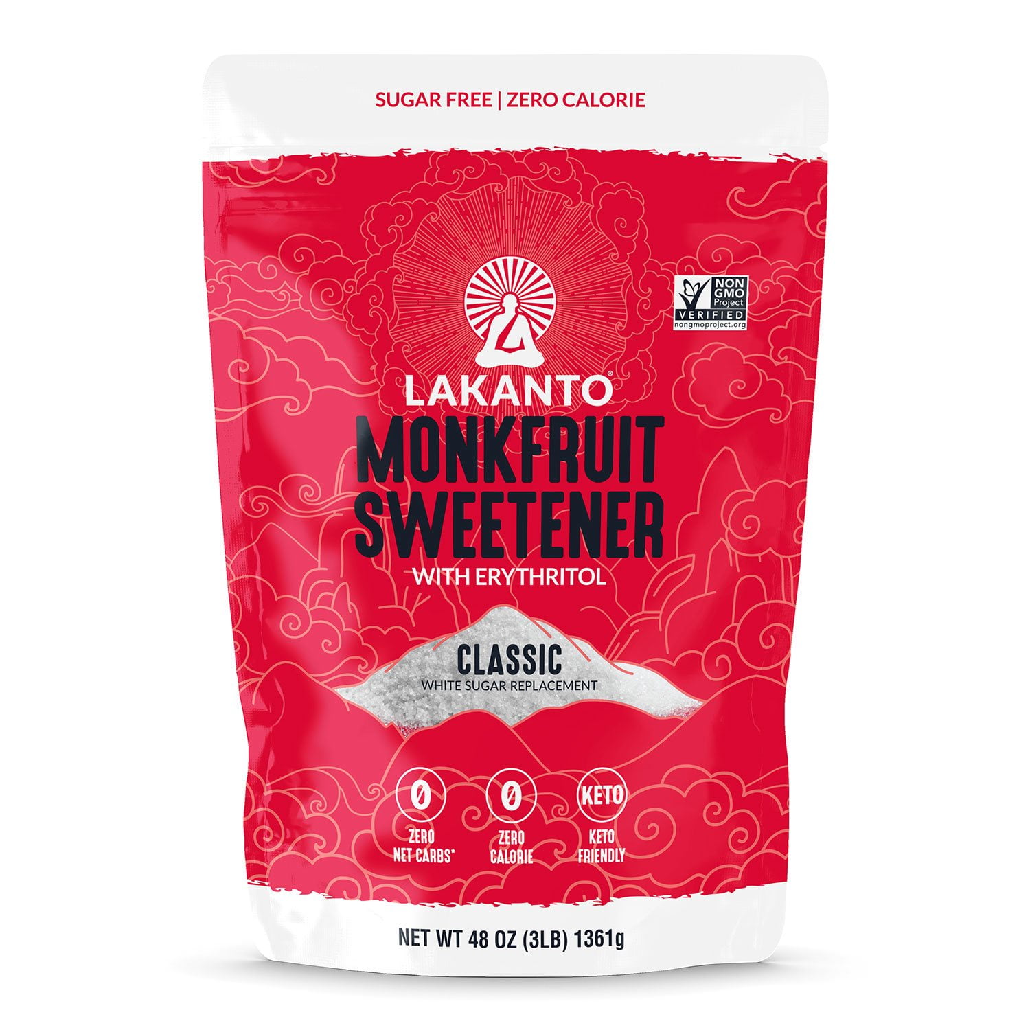 Lakanto Monk Fruit Sweetener, 3 lbs.