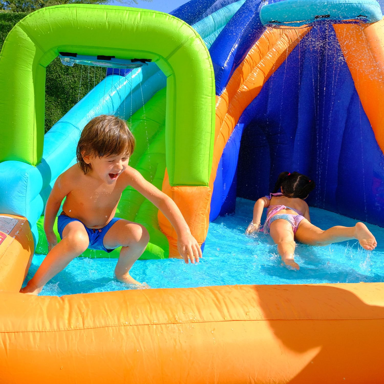 My 1st Water Slide Splash and Slide with Tunnel and Water Arch - Image 5