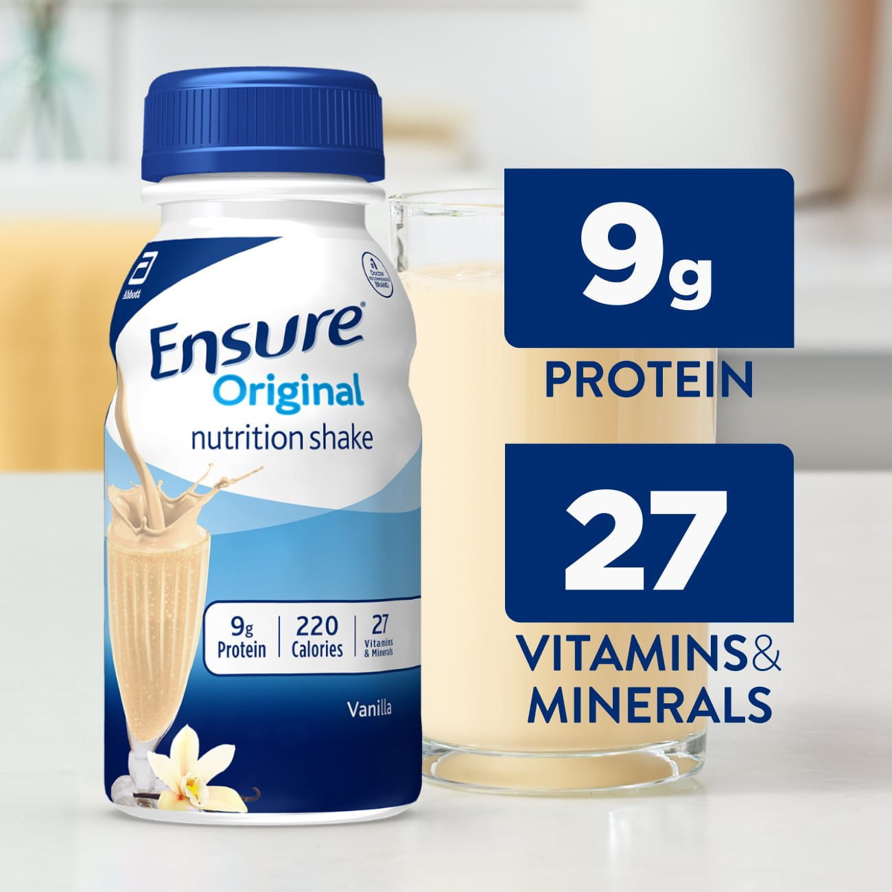 Ensure Original Nutrition Shake, Vanilla 8 fl. oz., 24 ct. - Image 3