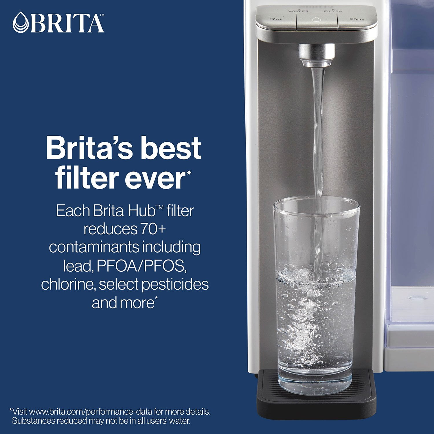 Brita Hub 12Cup Countertop Water Filtration Device with 2 Carbon Block Filters - Image 2