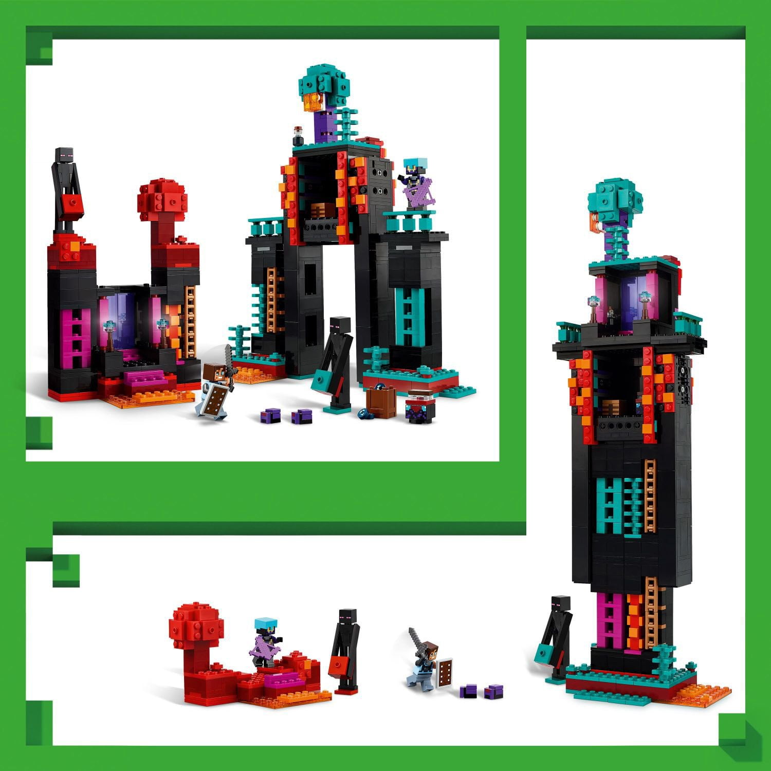 LEGO Minecraft The Enderman Tower Toy for Kids, 867 pc. - Image 3