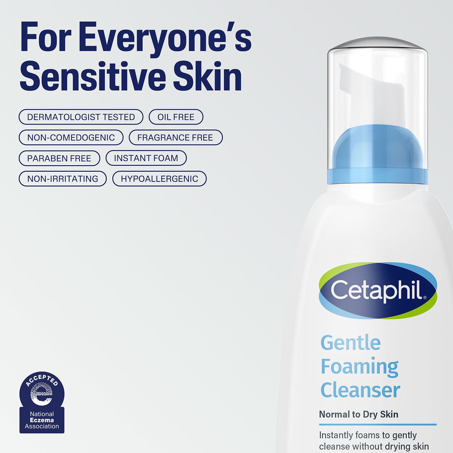 Cetaphil Gentle Foaming Cleanser, 8 fl. oz., 3 pk. - Image 6