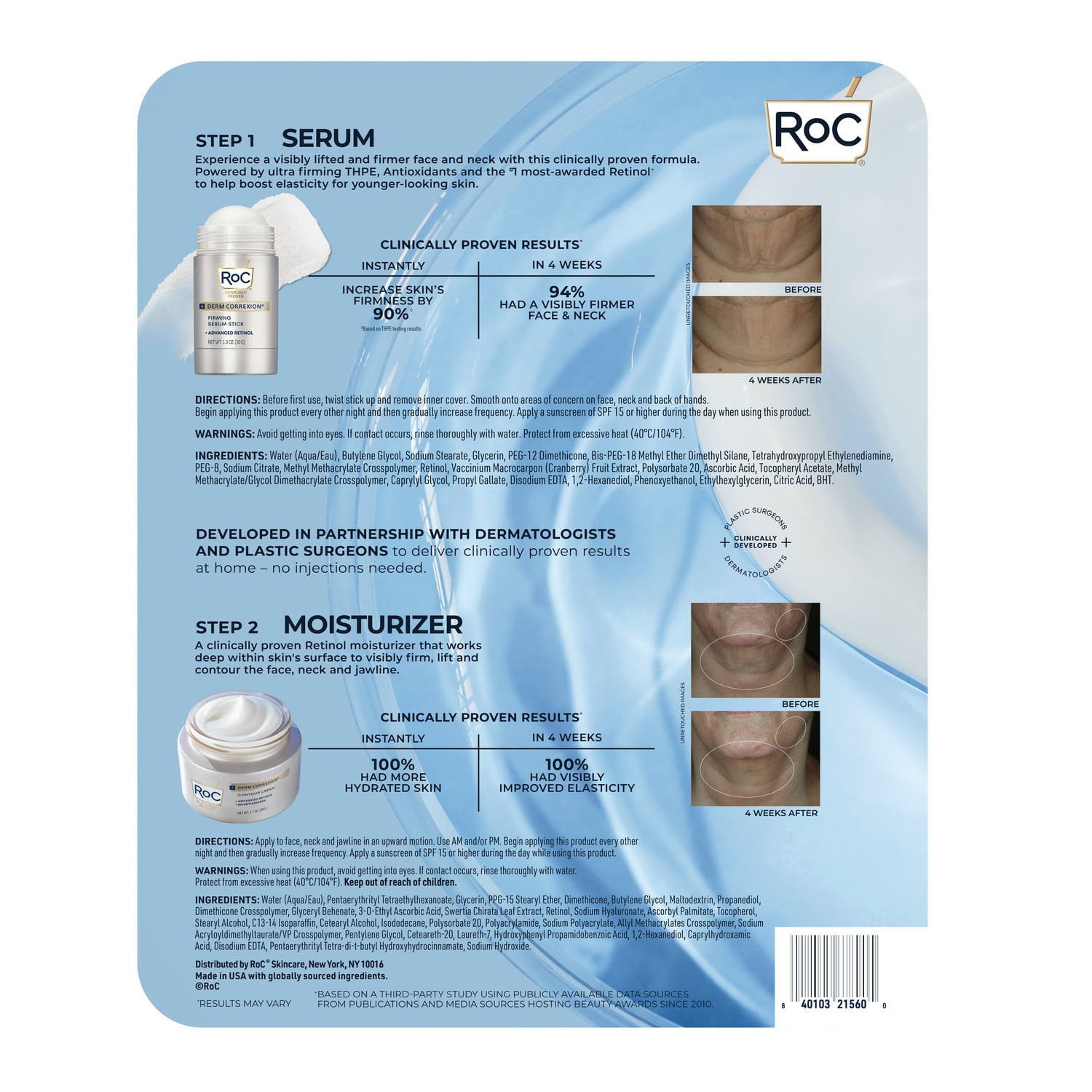 RoC Derm Correxion Firming Serum Stick and Contour Cream Kit - Image 6