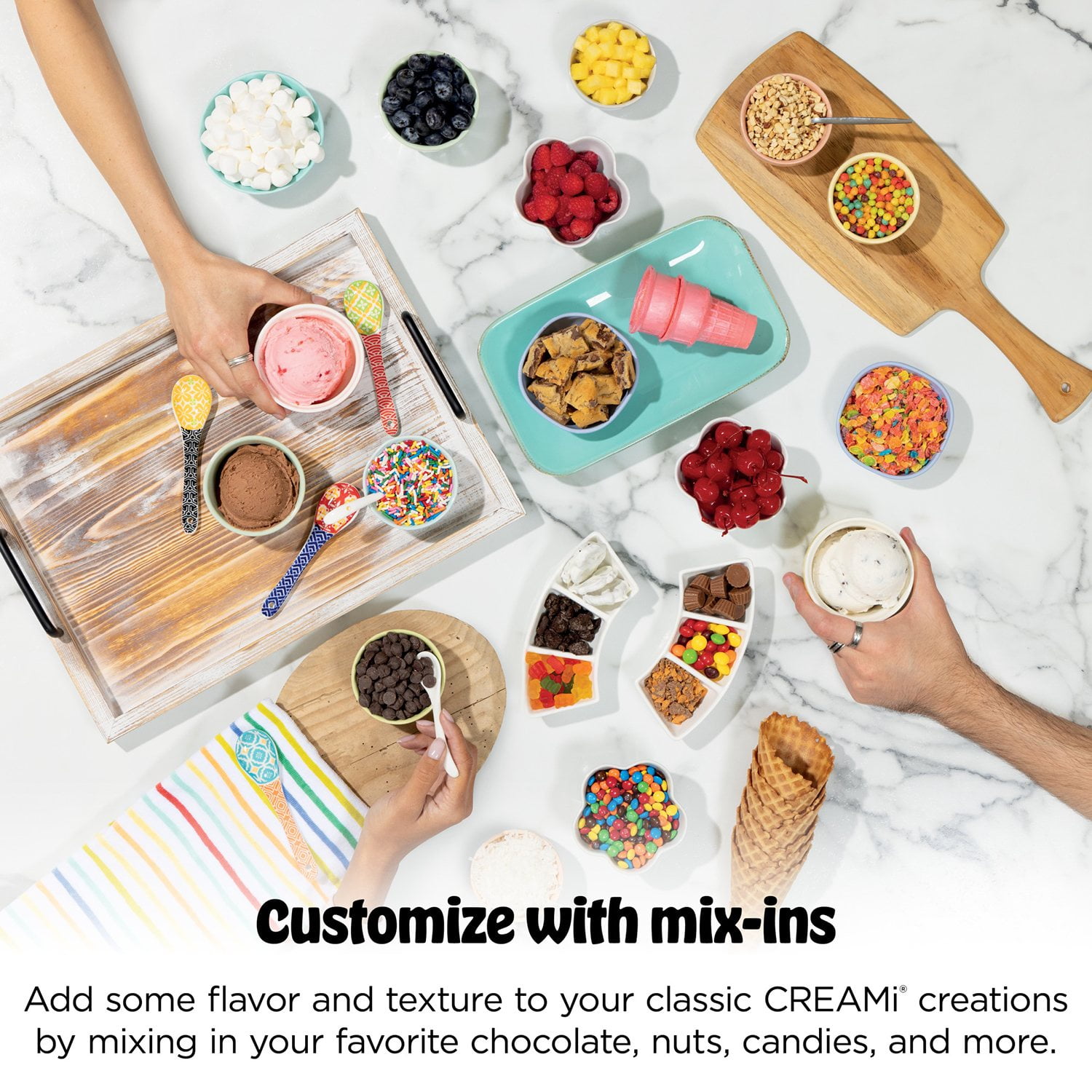 Ninja CREAMi Scoop & Swirl Ice Cream & Soft Serve Maker, 13 One-Touch Programs - Image 8