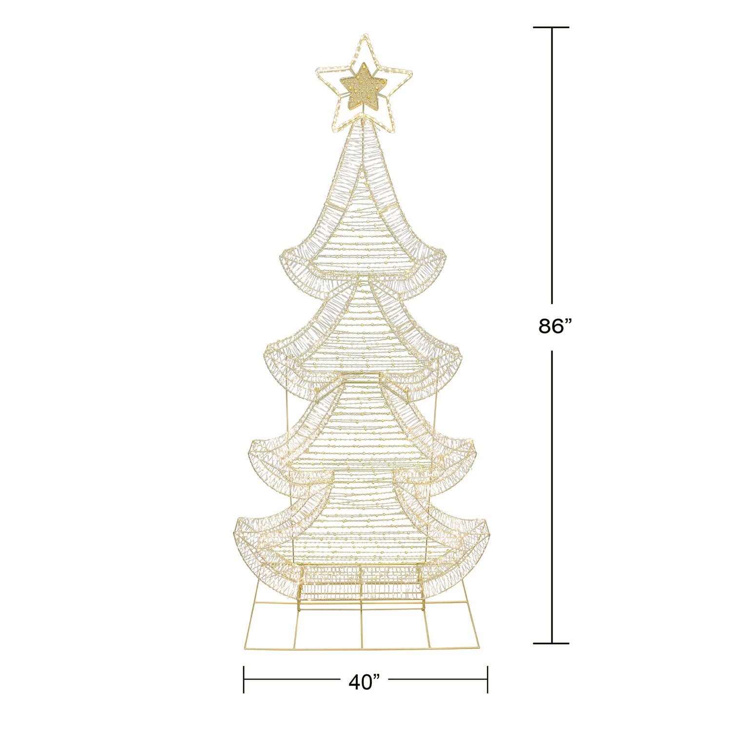 Member's Mark 86" Pre-Lit Twinkling Tree - Image 4