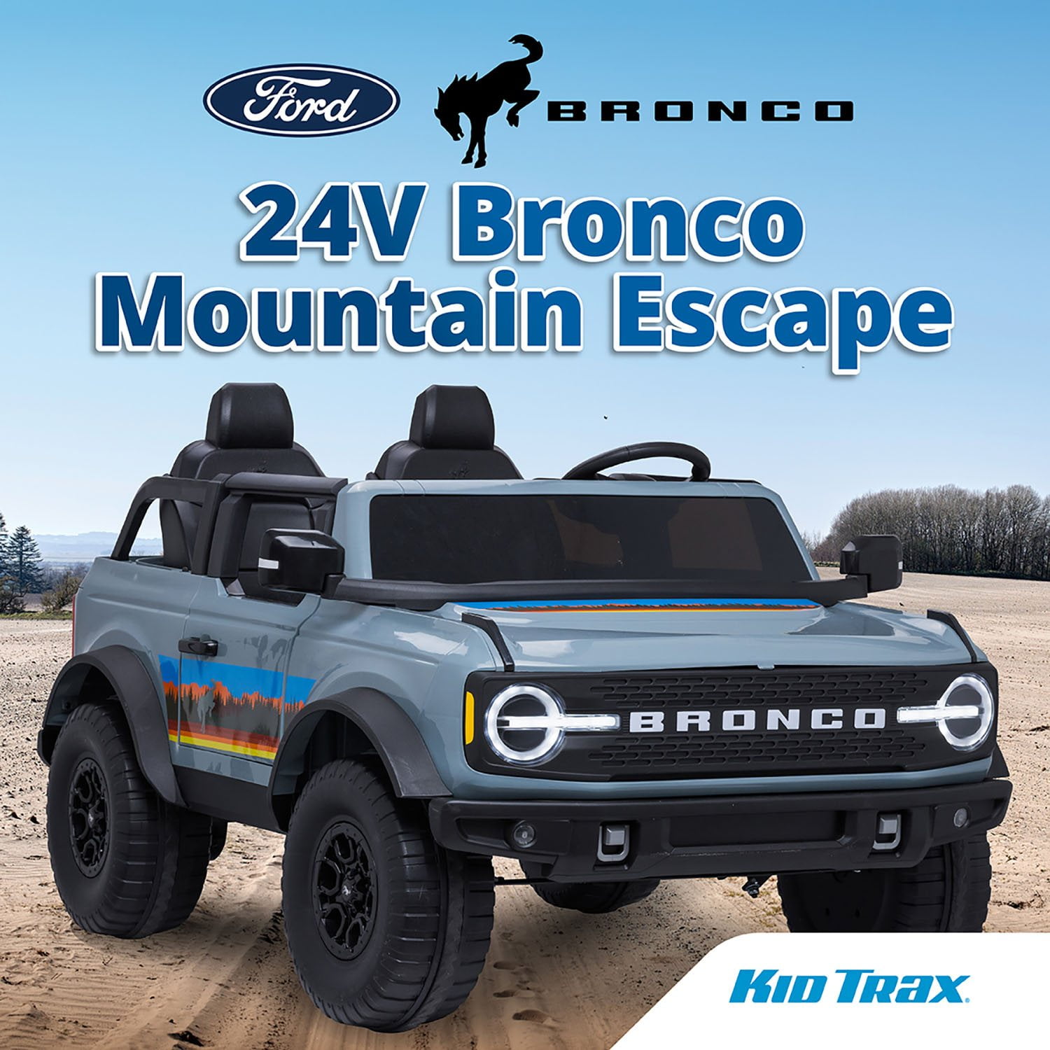 Kid Trax Ford Bronco 24V Two Seater Powered Ride-On - Image 3