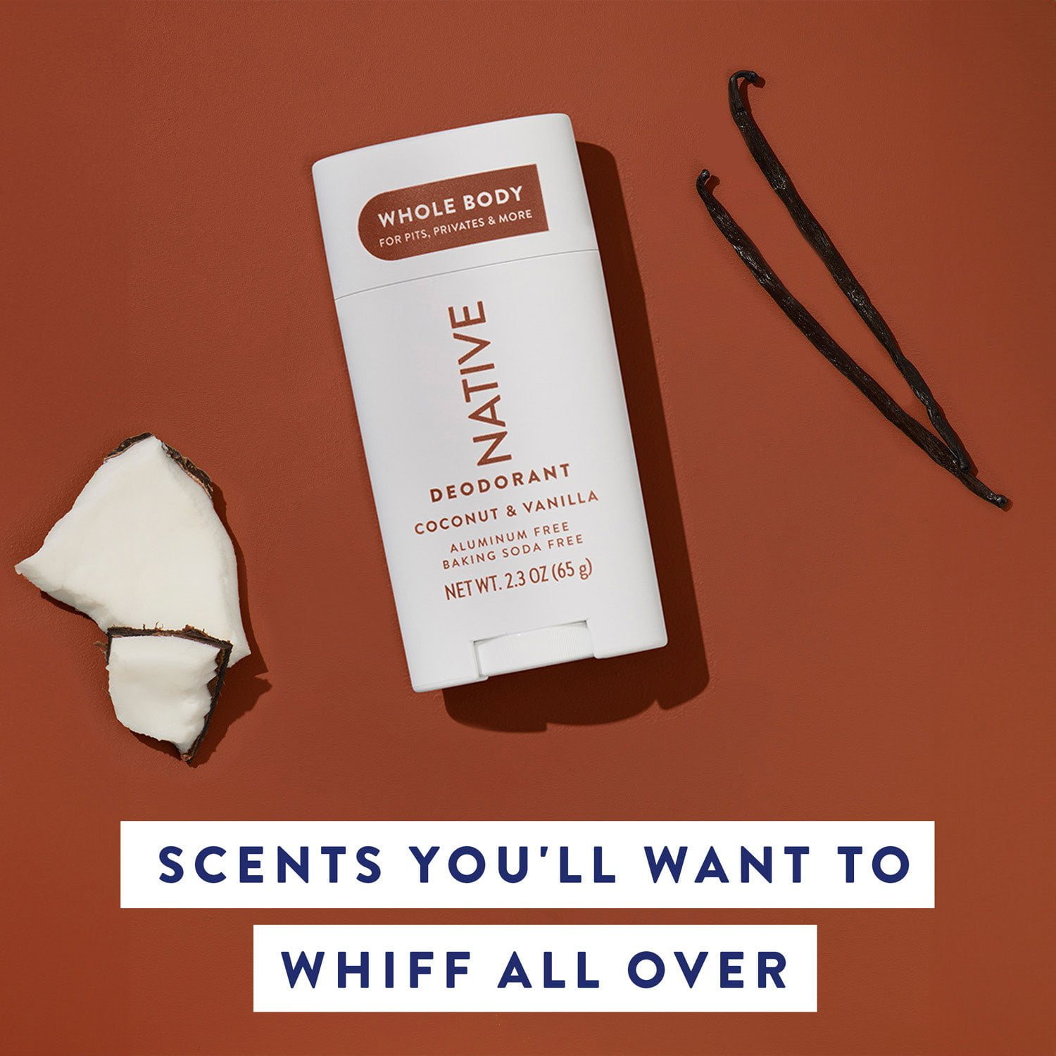 Native Whole Body Aluminum-Free Deodorant, Coconut & Vanilla, 2.3 oz., 3pk. - Image 5