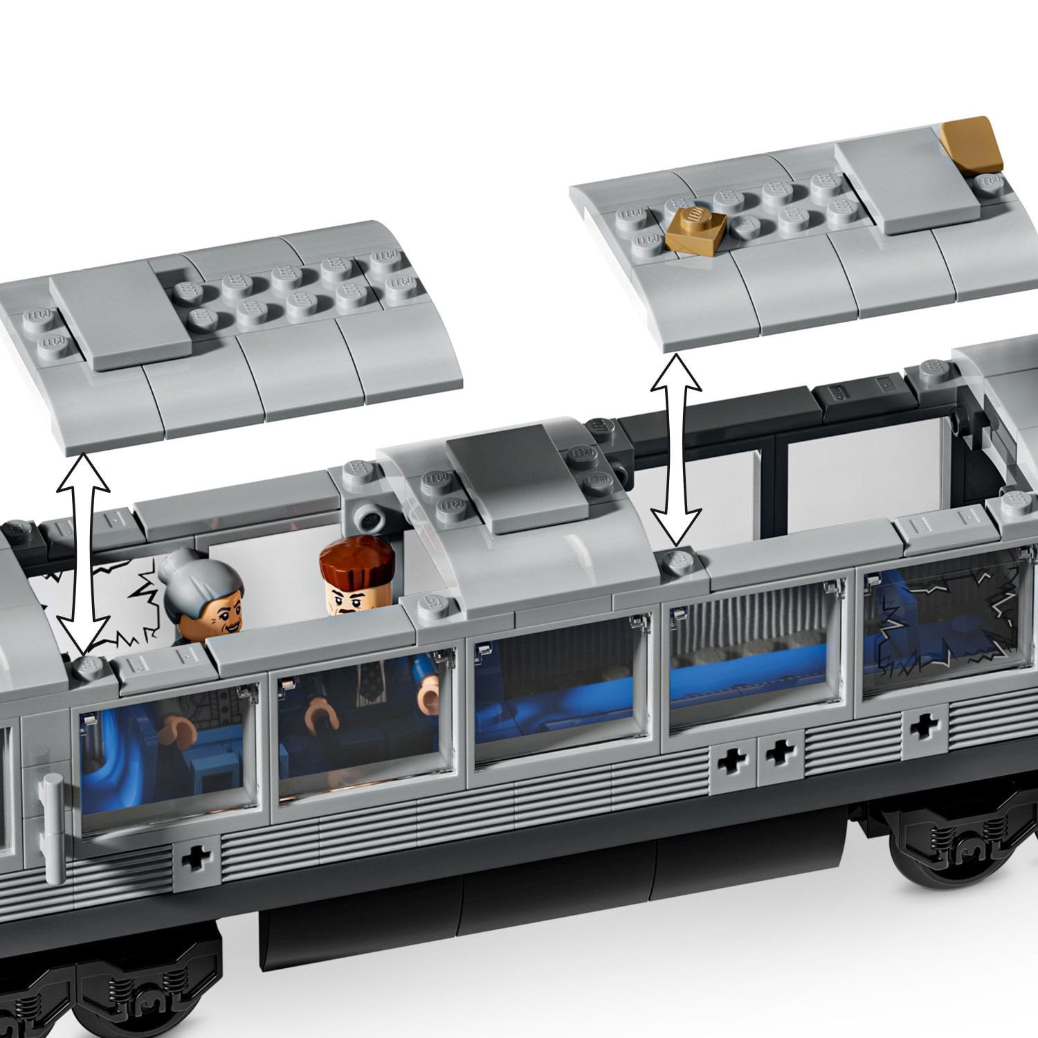 LEGO Marvel Spider-Man vs. Doc Ock Subway Train Scene Building Set, 393 pc. - Image 6