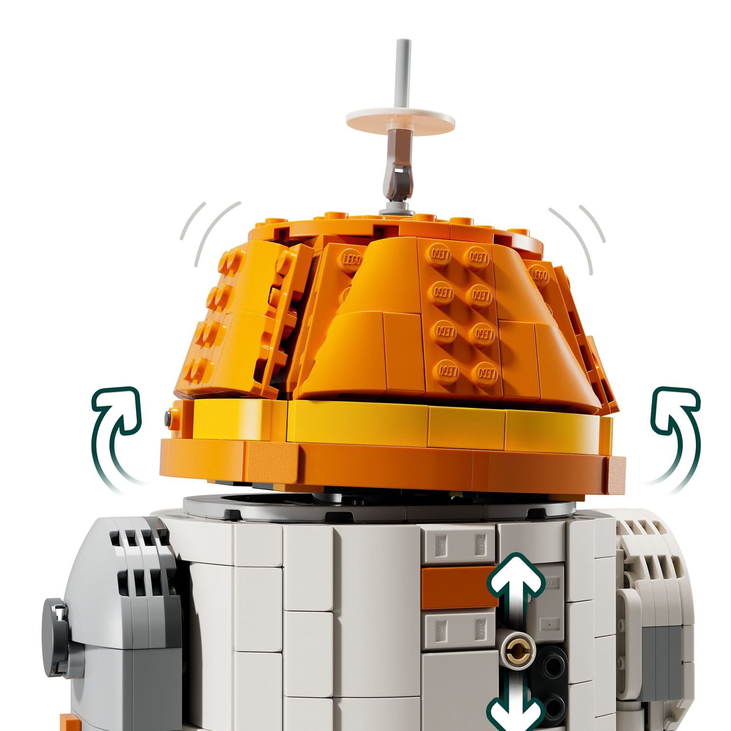 LEGO Star Wars Ahsoka Chopper (C1-10P) Astromech Droid Building Set, 1039 pc. - Image 4
