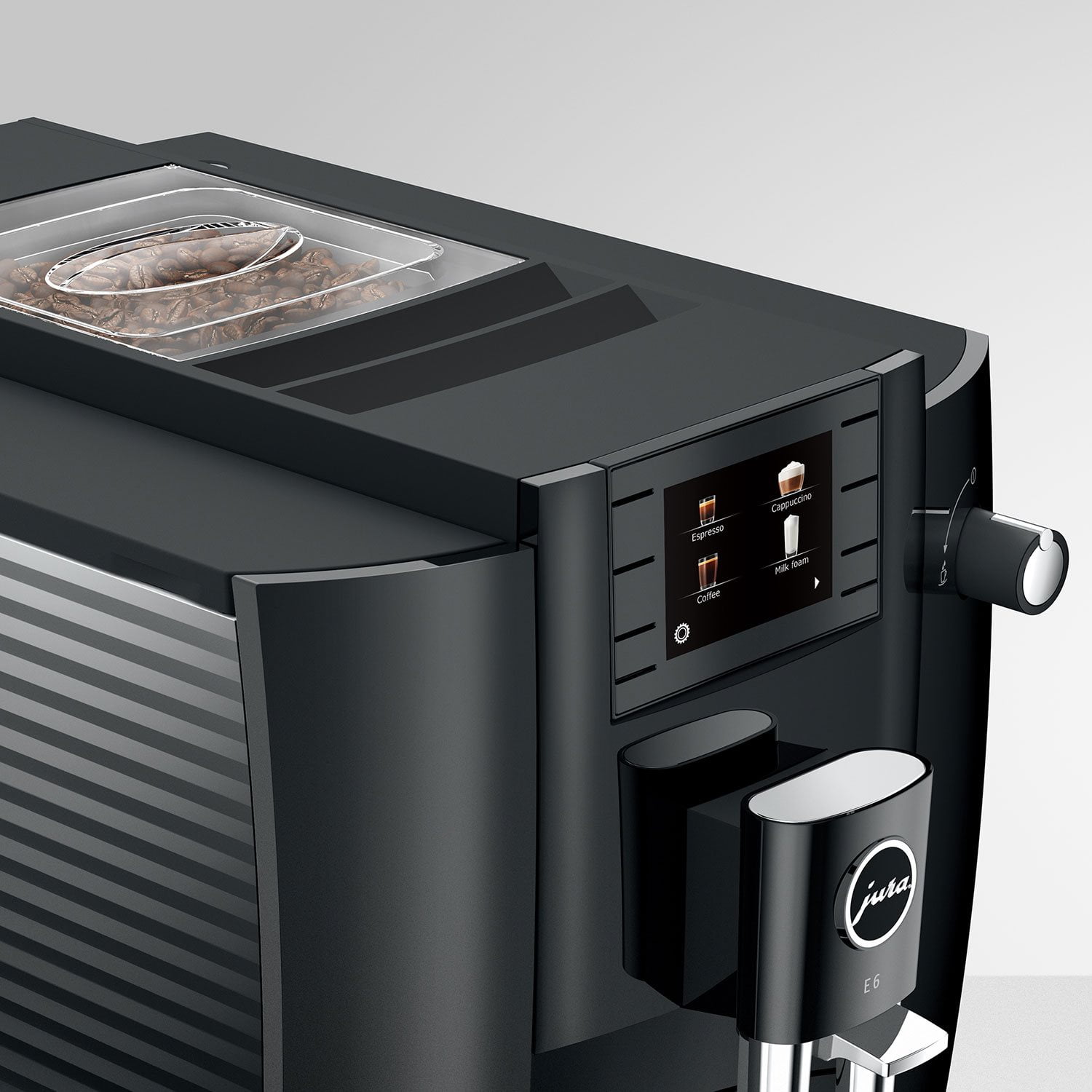 Jura E6 Black Automatic Coffee Center with 11 Brewing Options - Image 5