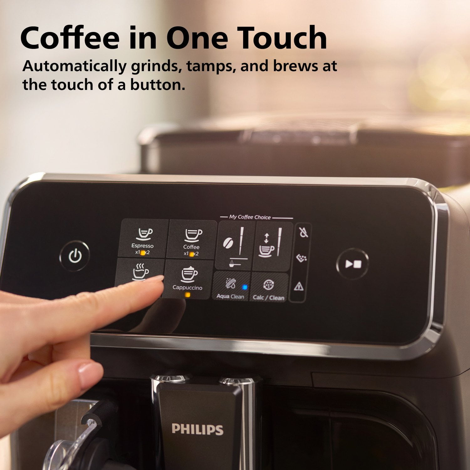 Philips 2200 Automatic Espresso and Cappuccino Machine with LatteGo Milk Frother - Image 3