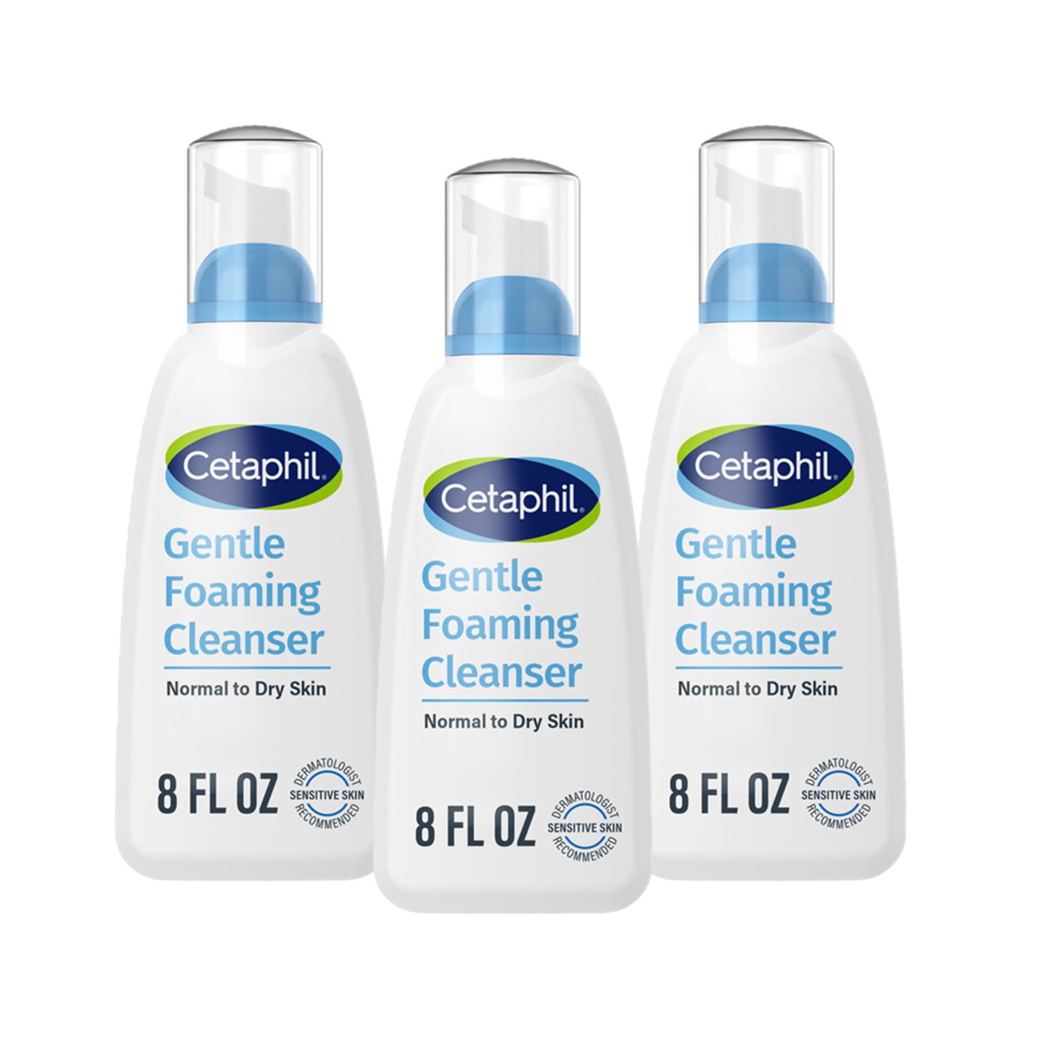 Cetaphil Gentle Foaming Cleanser, 8 fl. oz., 3 pk.