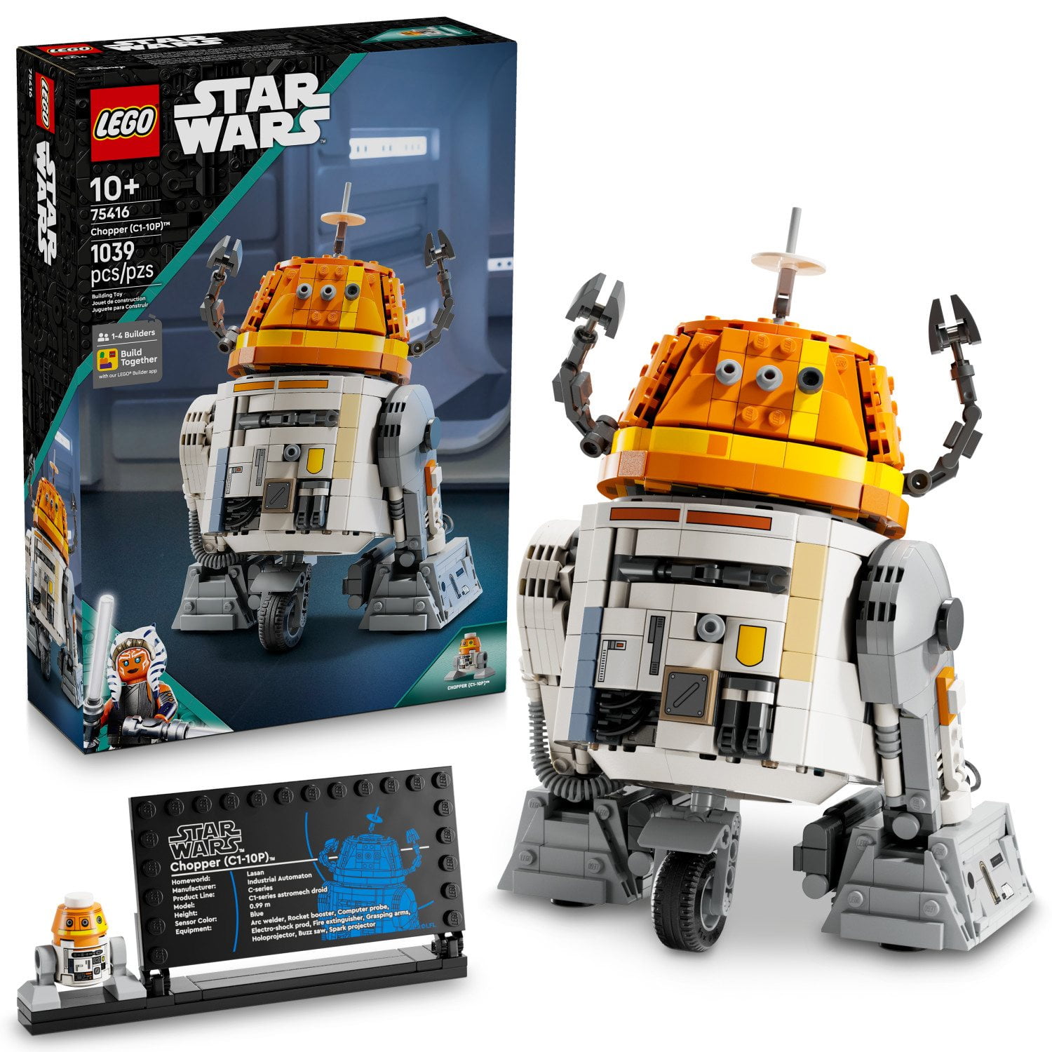 LEGO Star Wars Ahsoka Chopper (C1-10P) Astromech Droid Building Set, 1039 pc.
