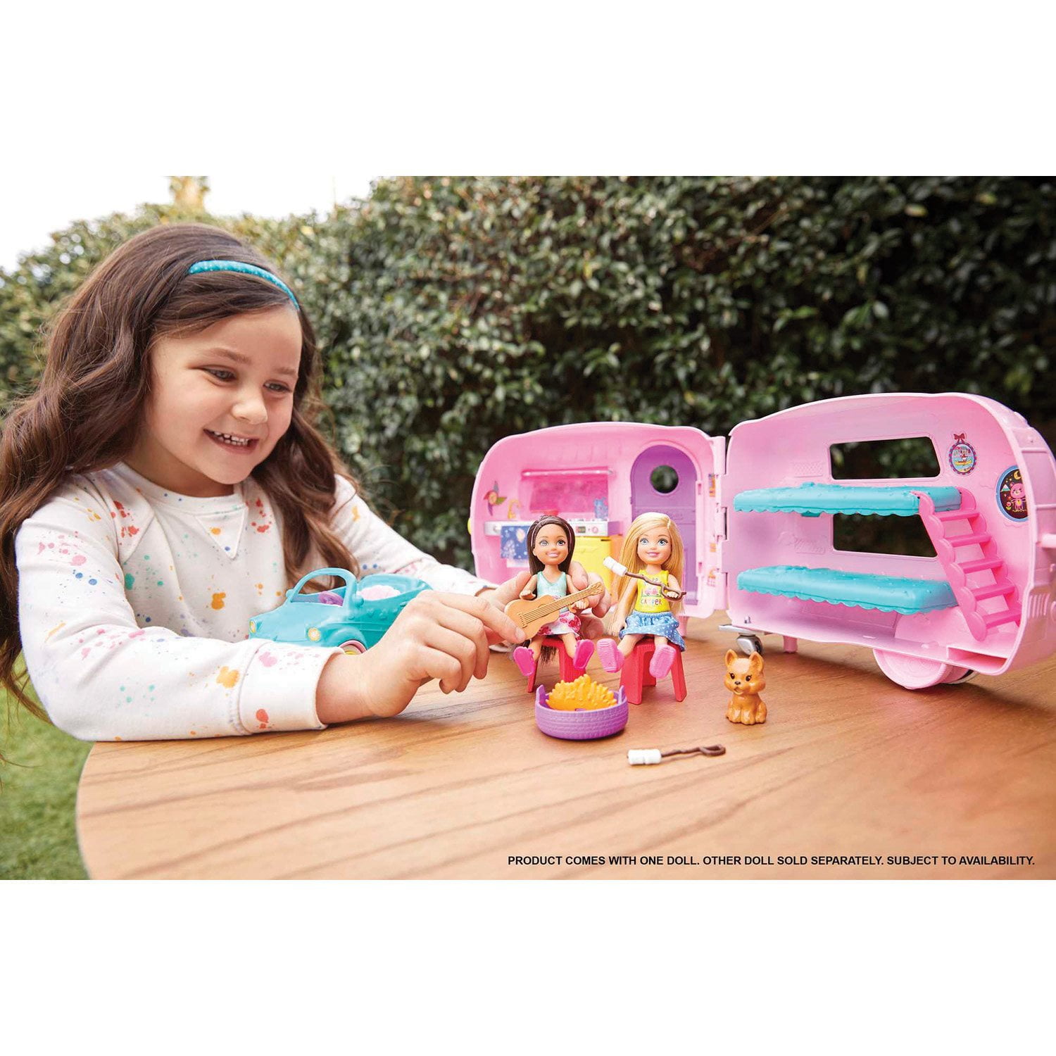 Barbie Camper Playset with Chelsea Doll, Toy Car & Accessories - Image 2