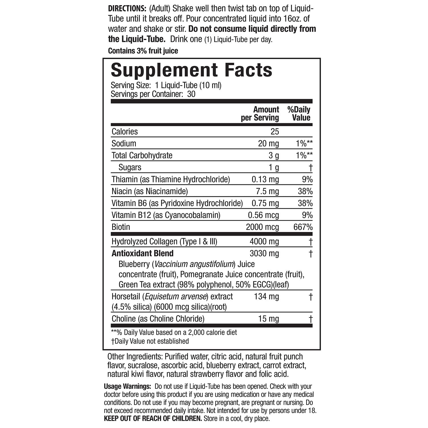 Applied Nutrition Liquid Collagen Tropical Strawberry & Kiwi 10mL each, 30 ct. - Image 5