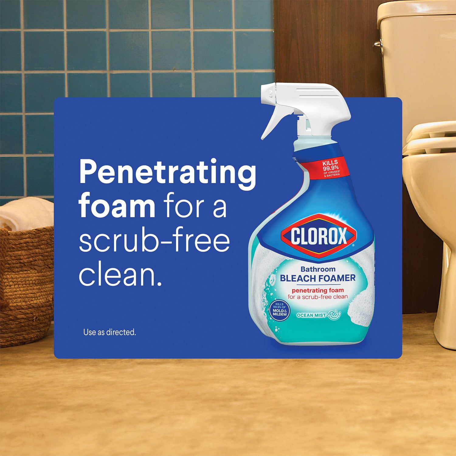 Clorox Bathroom Bleach Foamer, Ocean Mist, 3 ct., 90 fl. oz. - Image 5