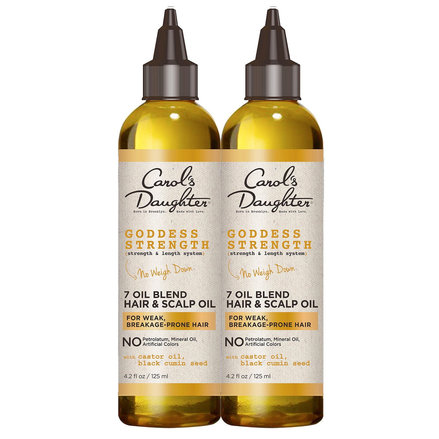 Carol's Daughter Goddess Strength 7 Oil Scalp and Hair Oil Kit, 4.2 fl. oz., 2 pk.