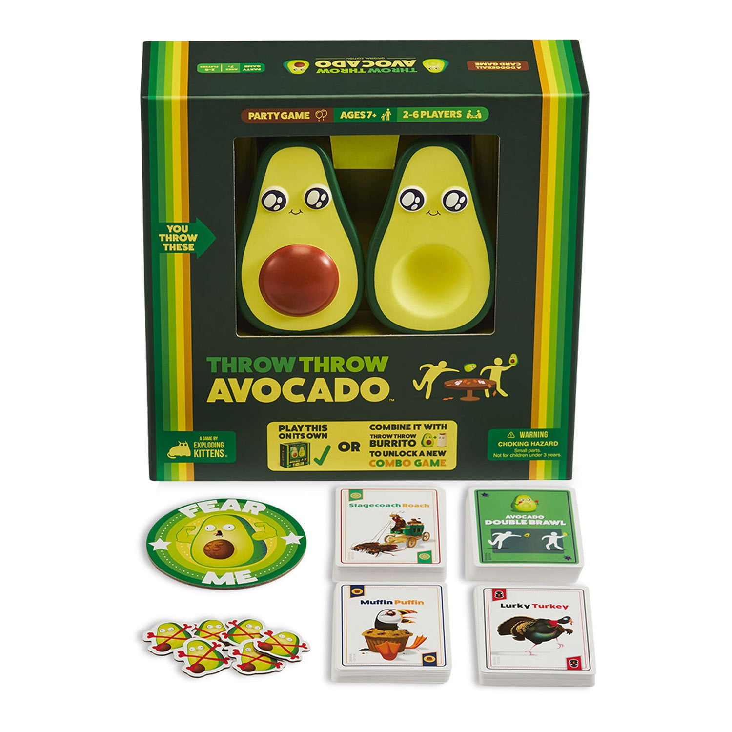 Exploding Kittens® Throw Throw Avocado® Card Game