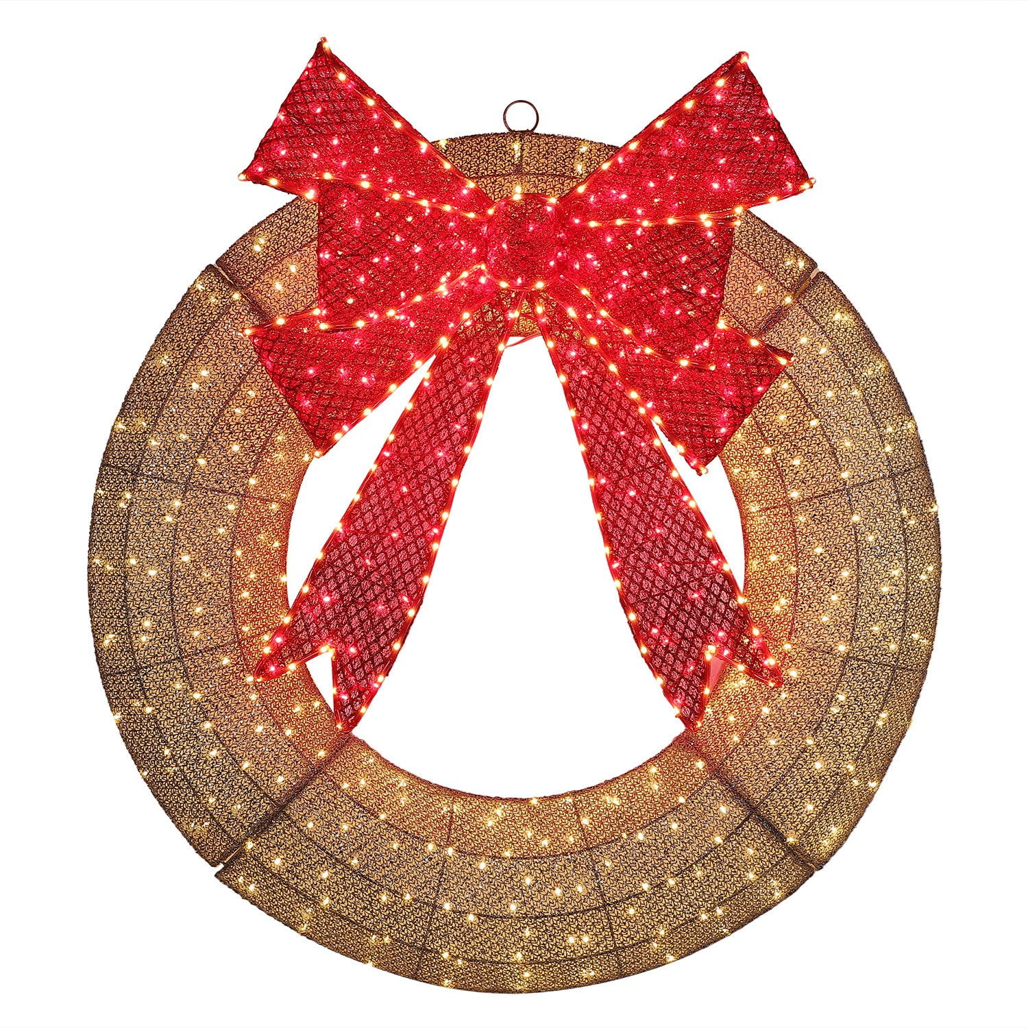 Member’s Mark 48" Pre-Lit Wreath - Image 3