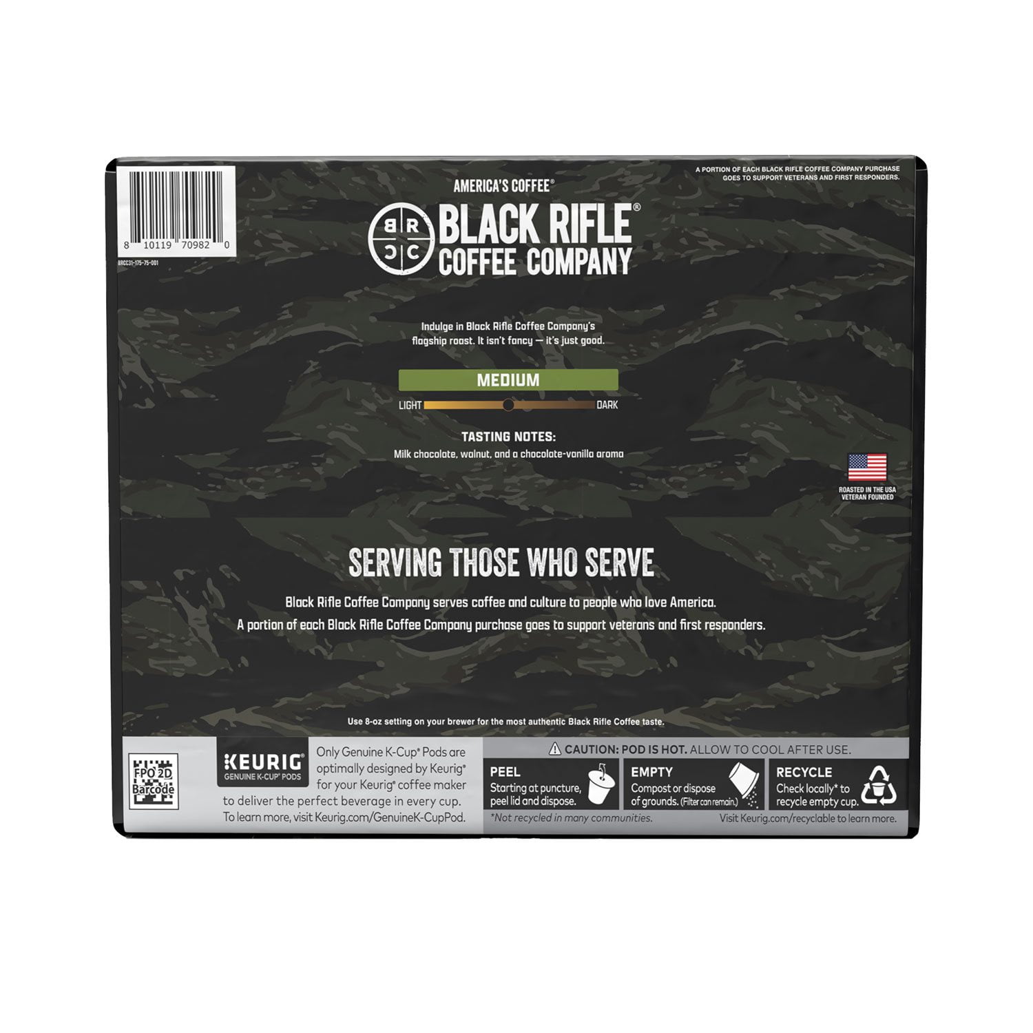 Black Rifle Coffee Company Just Black, Medium Roast K-Cup Coffee Pods, 75 ct. - Image 6
